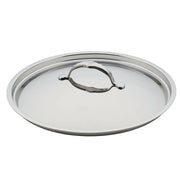 Hestan Provisions | Stainless Steel Lids - Large - 12.5 featuring a tri-ply stainless steel construction, snug fit, and ergonomic handle for optimal cooking performance.