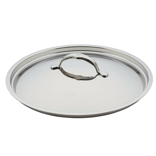 Hestan Provisions | Stainless Steel Lids - Large - 12.5 featuring a tri-ply stainless steel construction, snug fit, and ergonomic handle for optimal cooking performance.