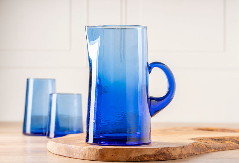 Moroccan Cone Jug, Blue