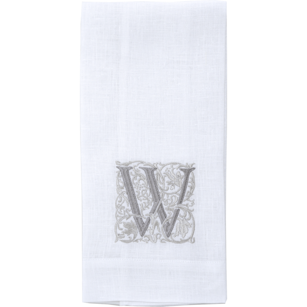 Arte Italica & Crown Linen Designs | Monogram Linen Towel, B