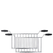 Smeg Sandwich Racks (2 Pcs) TSF02 Accessories: Chrome-plated wire racks with rubberized handles, ideal for grilling or baking, perfect for lifting foods intact.