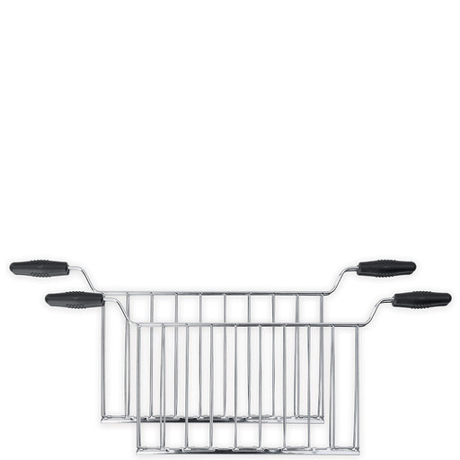 Smeg Sandwich Racks (2 Pcs) with steel grill and heat-resistant handles for perfect toasted sandwiches, compatible with TSF01 and TSF03 toasters.