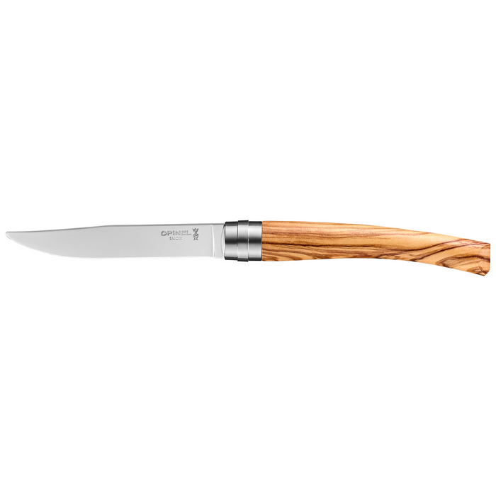 Opinel 4-Piece Olive Wood Facette Steak Knife Set