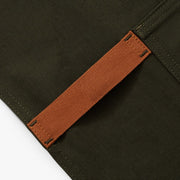 Hedley & Bennett Essential Apron, Tahoe Pine — fabric and construction detail