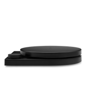 FELLOW | Tally Pro Precision Scale Studio Edition, Black on a rotating display, showcasing its sleek design and OLED display for precise brewing in kitchen setups.