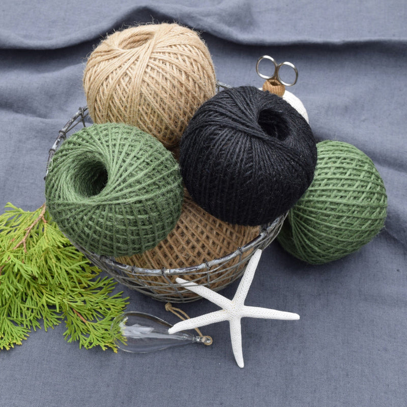 Earth & Nest | Black Jute Twine Ball