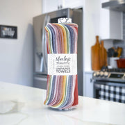 Marley's Monsters UNpaper® Towels - Earthy Rainbow 24-pack, showcasing durable, reusable towels for sustainable kitchen use, ideal for eco-conscious homes.