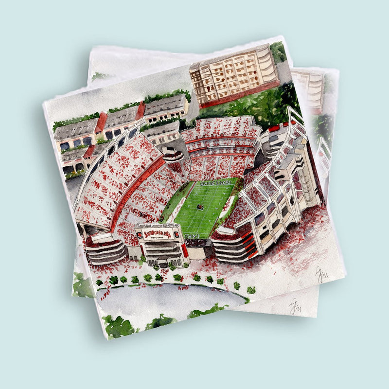 Grace Langdon Art | Georgia Tech Cocktail Napkins