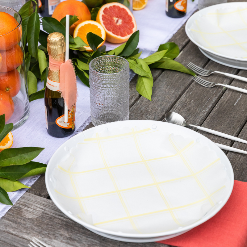 Plate & Pattern | Lemon Chiffon Original Flat Plate Liners