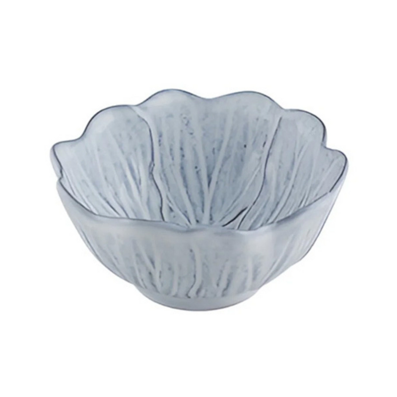 Bordallo Pinheiro Flora Small Bowl - Antique White with wavy edges and flower design, showcasing botanical motifs for a serene, nature-inspired dining experience.