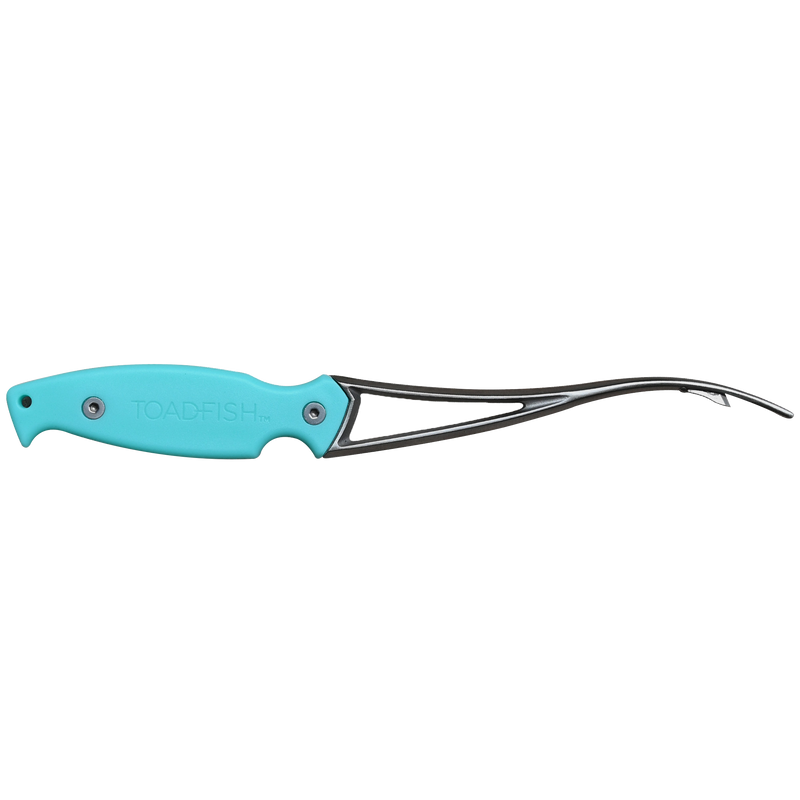 Toadfish Shrimp Cleaner, a sleek tool for peeling, deveining, and butterflying shrimp efficiently, showcased in a close-up image from Athens Cooks.