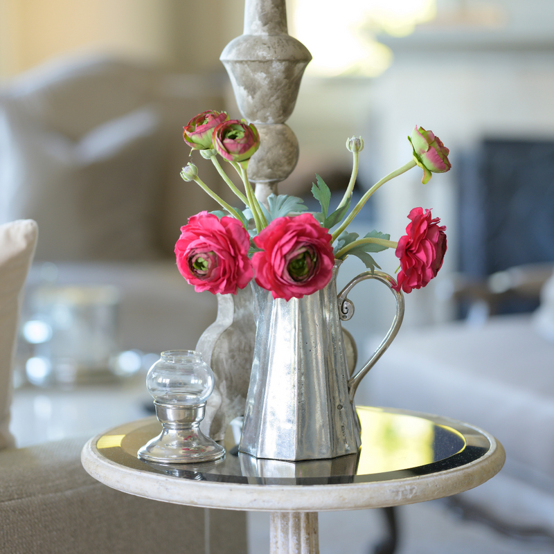 Arte Italica & Crown Linen Designs | Vintage Tall Scalloped Pitcher