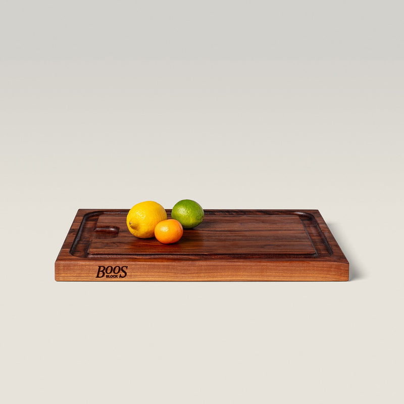 John Boos | Walnut Edge Grain Au Jus Board, 20 x 15 x 1.5 inches