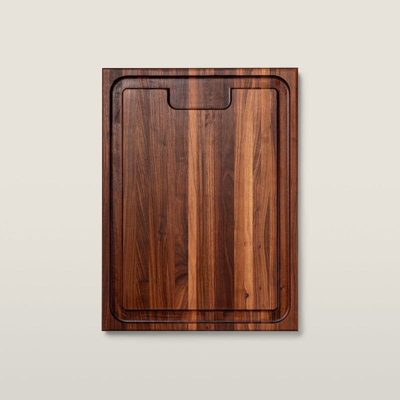 John Boos | Walnut Edge Grain Au Jus Board, 24 x 18 x 1.5 inches