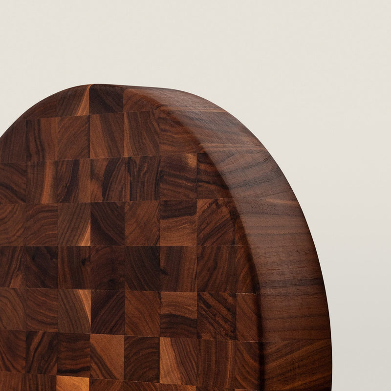John Boos | Walnut End Grain Round Chopping Block, 18 x 3 inches