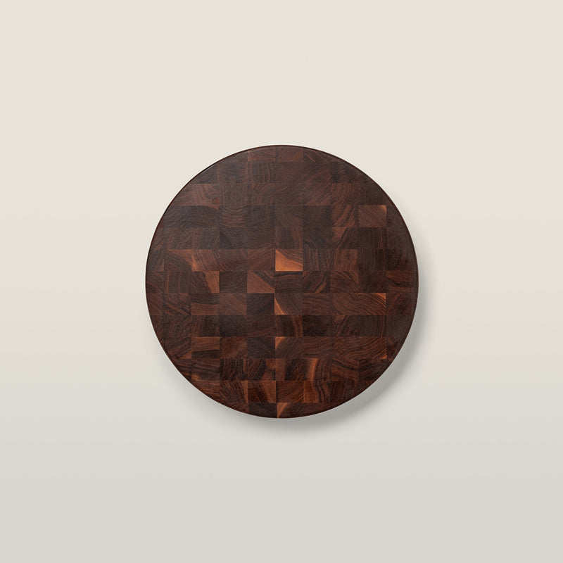 John Boos | Walnut End Grain Round Chopping Block, 18 x 3 inches