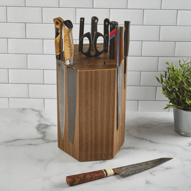 Design Trifecta | 360KnifeBlock MAX, Walnut