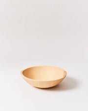 Farmhouse Pottery | Crafted Wooden Bowls - 15 Inches Natural, showcasing a simple, empty wooden bowl with distinct natural grain, ideal for kitchen use or decoration.