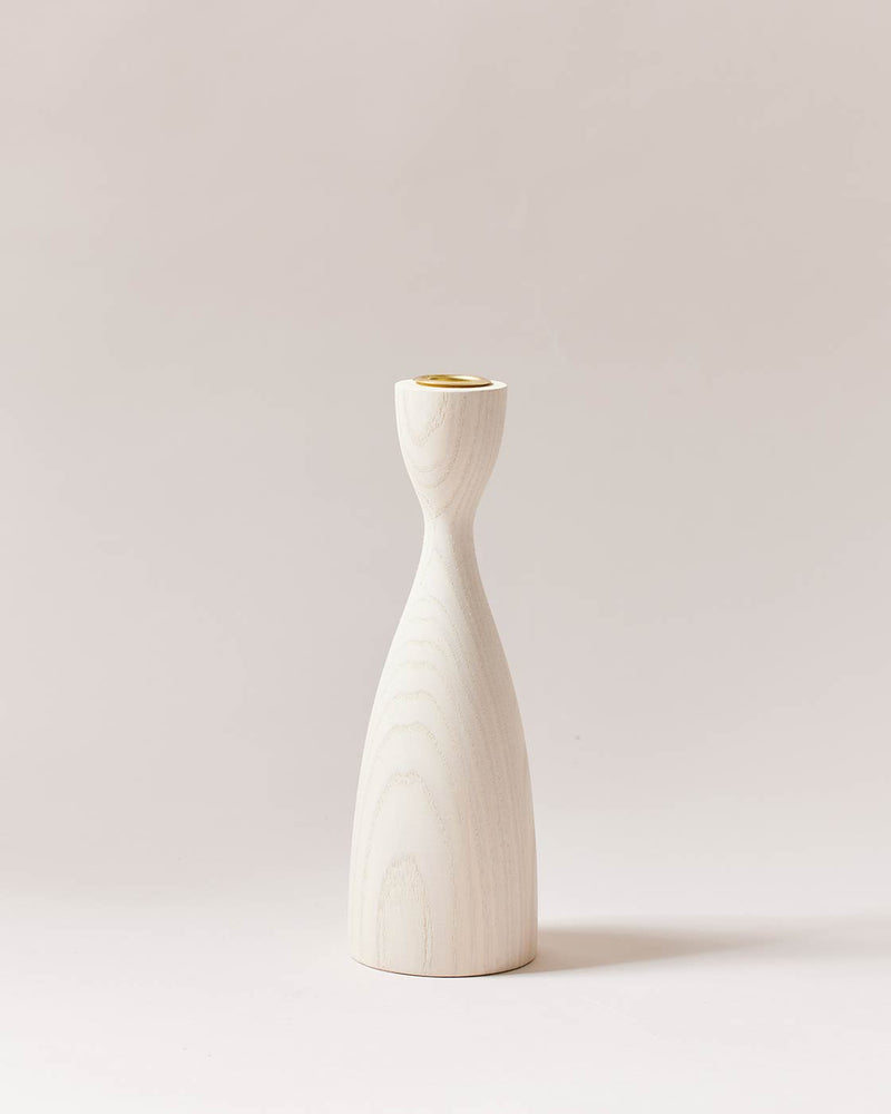 Farmhouse Pottery | Pantry Candlesticks - Medium White