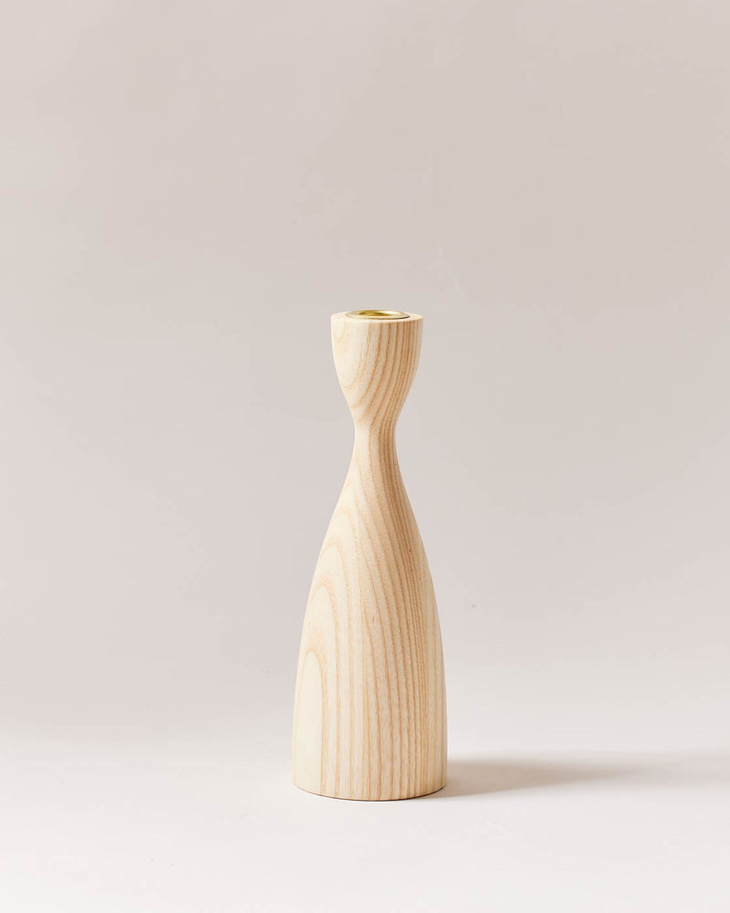 Farmhouse Pottery | Pantry Candlesticks - Medium Natural