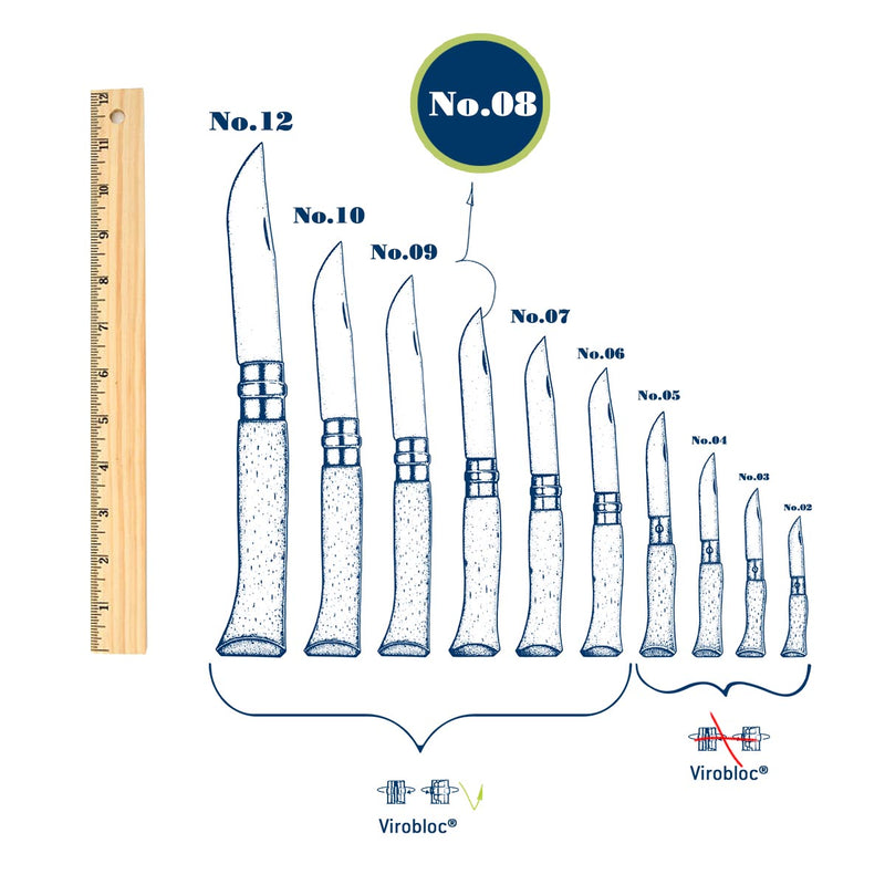Opinel | No 8 Carbon Steel Folding Knife