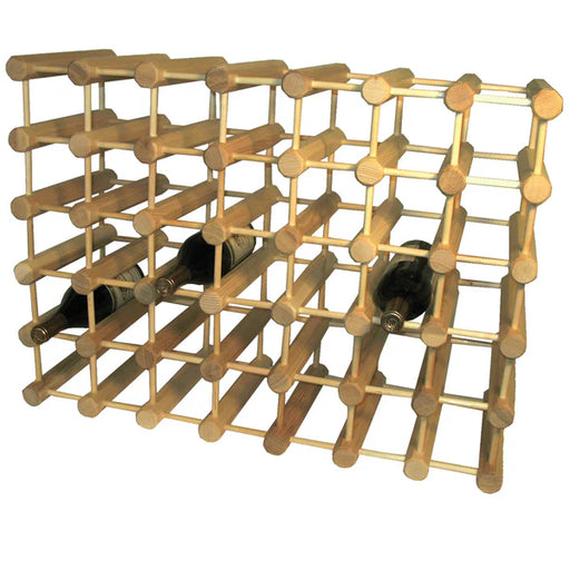 J.K. Adams | Wine Racks - 40 Bottle modular rack, featuring octagonal beams for secure bottle placement, ideal for expanding wine collections in stylish kitchen settings.
