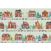 Hester & Cook | Winter Holiday Collection - Gingerbread House Placemat, featuring whimsical holiday designs, perfect for festive table settings.