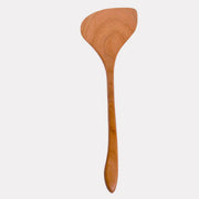 Jonathan's Spoon | Wok Tools - Blackened - Left Handed: A 14-inch cherry wood wok tool with a long handle, designed for safe and comfortable stir-frying.