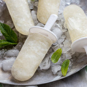 Zoku Classic Pop Mold displayed with popsicles and mint, ideal for creating homemade frozen treats, available at Athens Cooks, your kitchen essentials store.