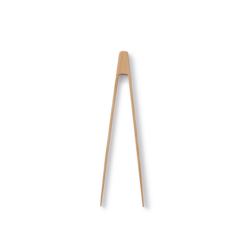 bambu® - Small Bamboo Tongs, Packaging Free, made of FSC-certified bamboo, ideal for serving food without scratching surfaces, perfect for eco-conscious kitchens.