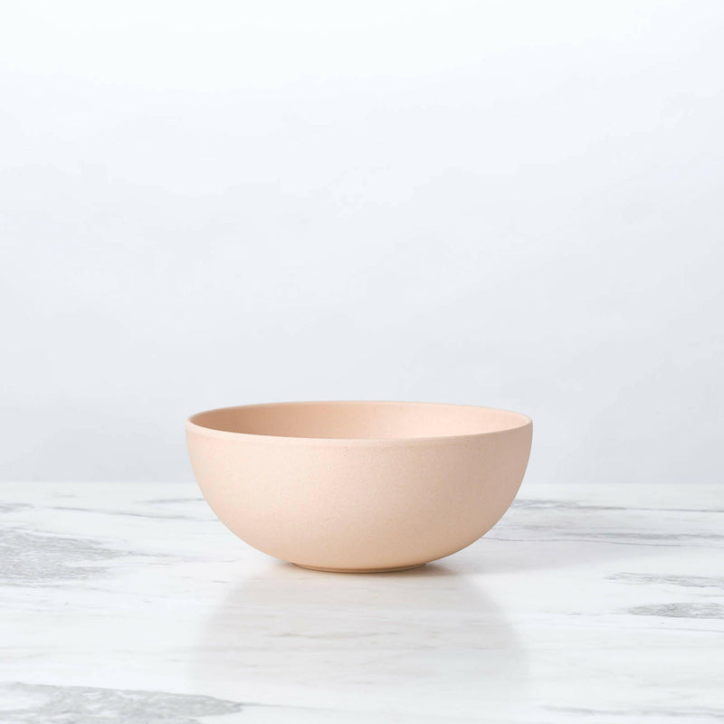 Close-up of the Fable New York Bamboo Cereal Bowl, showcasing its eco-friendly, durable design, perfect for snacks or small meals. Part of a vibrant, sustainable dinnerware set.