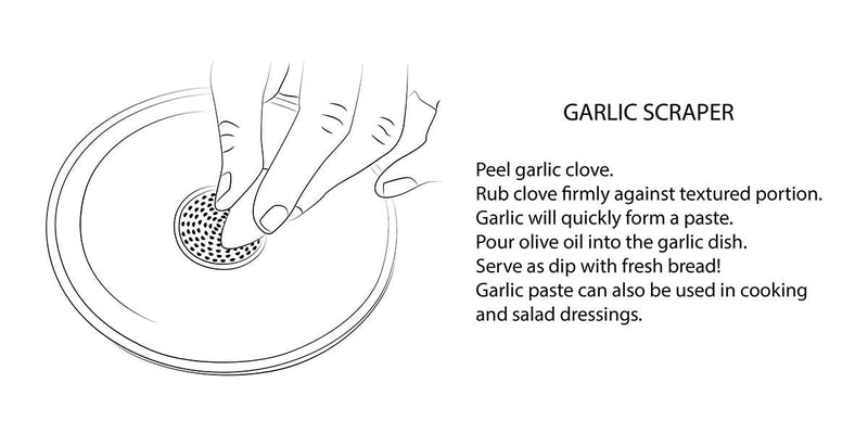RachaelPots | Garlic Scraper, White