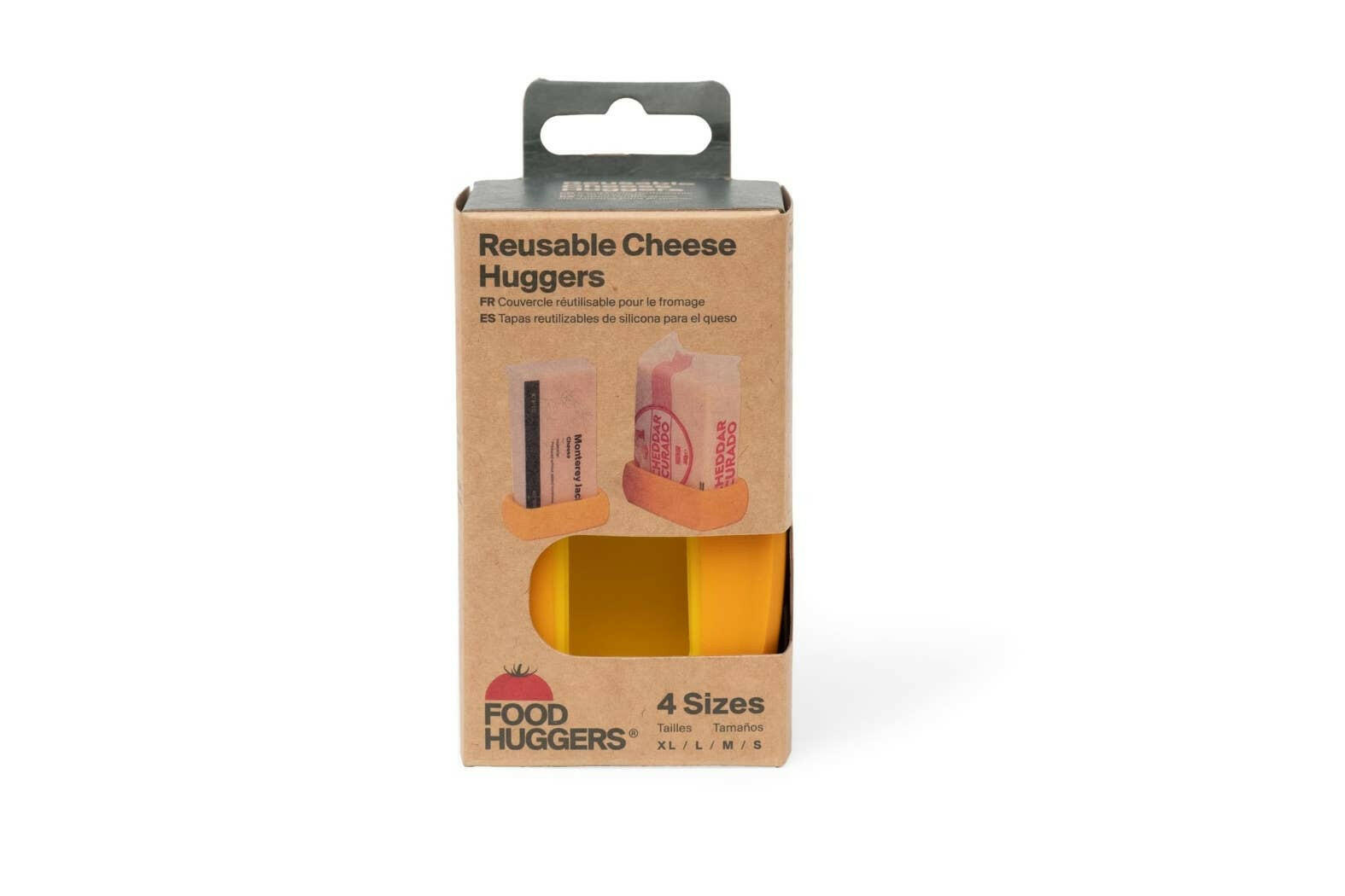 Food Huggers Silicone Cheese Savers 4 Piece Set