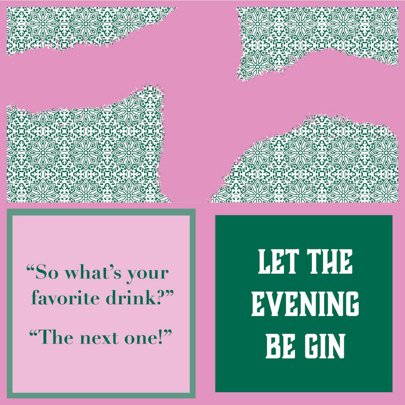 Drinks on Me | Be Gin, Cocktail Napkin
