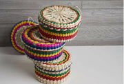 Mexican Woven Palm Tortilla Basket.