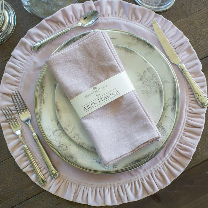 Crown Linen Designs | Washed Linen Napkin Sets.