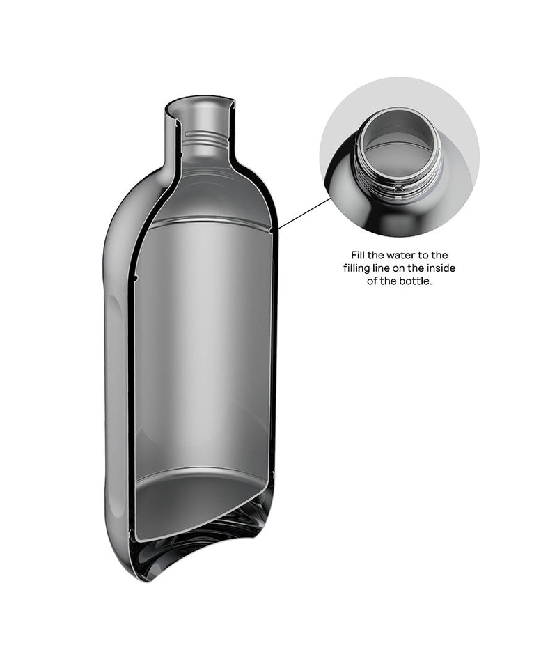 Aarke | Stainless Steel Bottle, 800 ml