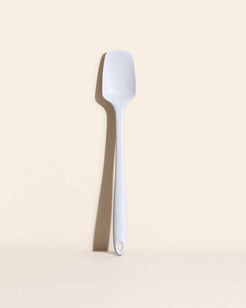 GIR | Skinny Spoonula - Mint: A versatile kitchen tool combining a spatula's scraping edge with a spoon's deep bowl, ideal for mixing and serving.
