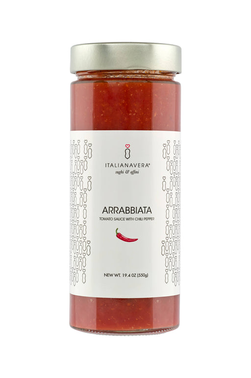 Zia Pia - Arrabbiata Tomato Sauce with Chili Pepper by Italianavera, a 19.4 oz jar of artisanal, spicy tomato sauce made with authentic Italian ingredients.