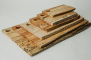 Petermans Boards and Bowls Inc. 21 spalted maple rectangular cutting board, featuring unique spalted patterns, ideal for cutting or serving, crafted from upcycled fallen maple trees.