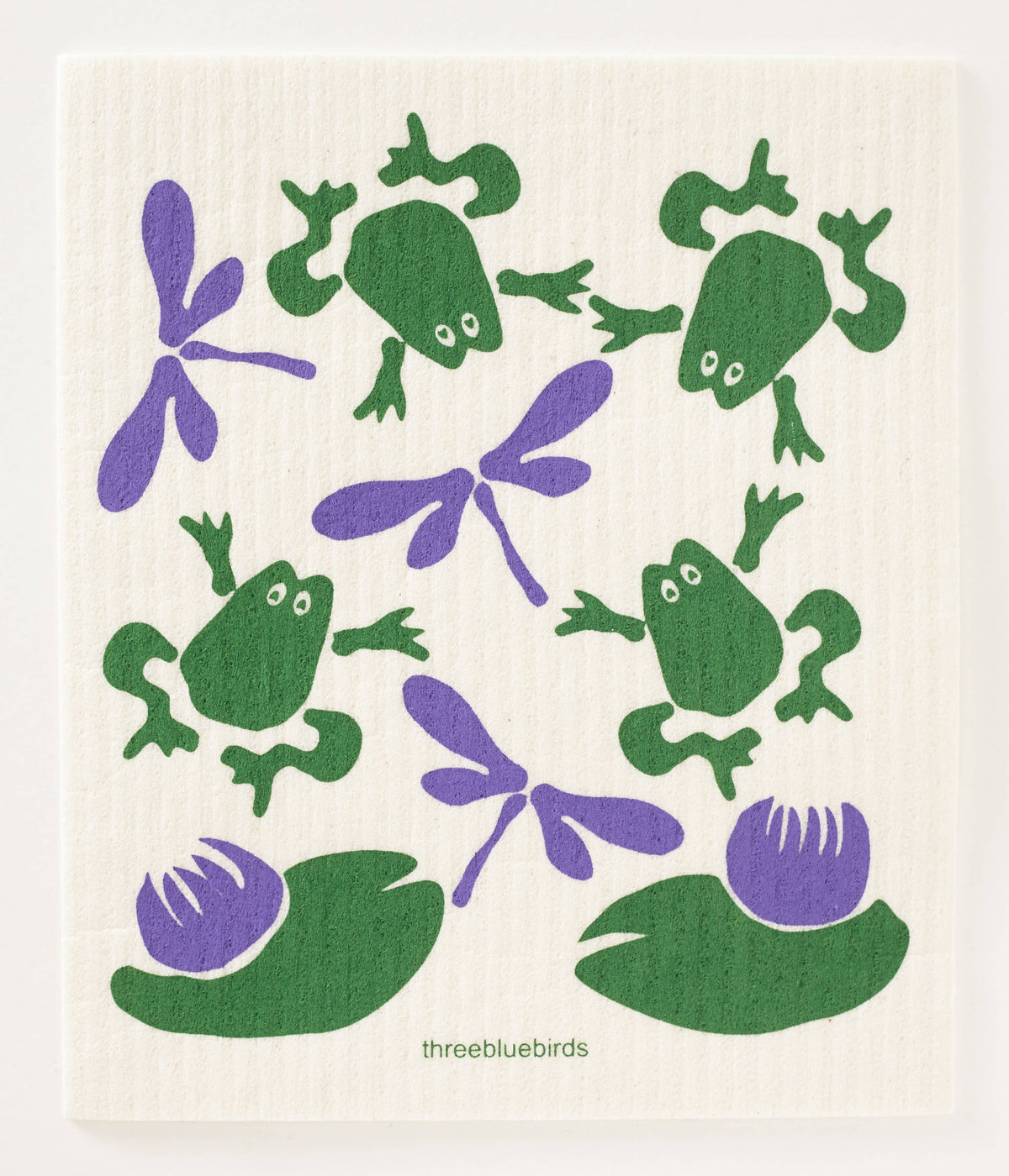 Three Bluebirds Swedish Dishcloths | Frogs and Flies Swedish Dishcloth ...