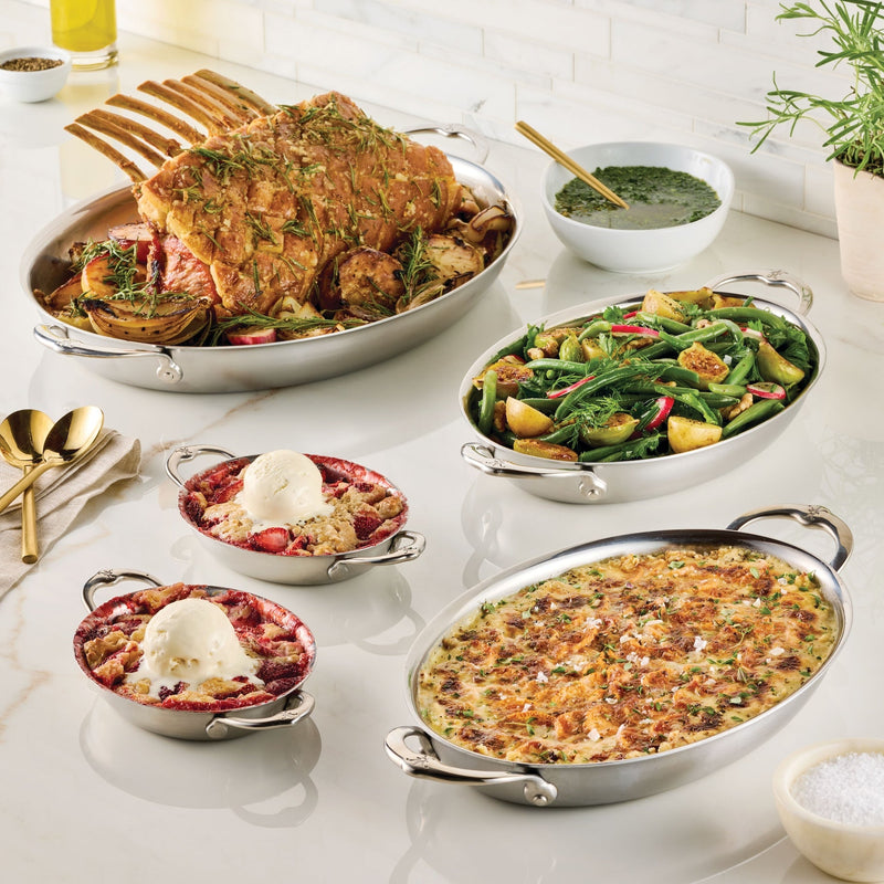 Hestan | Medium Clad Oval Au Gratin