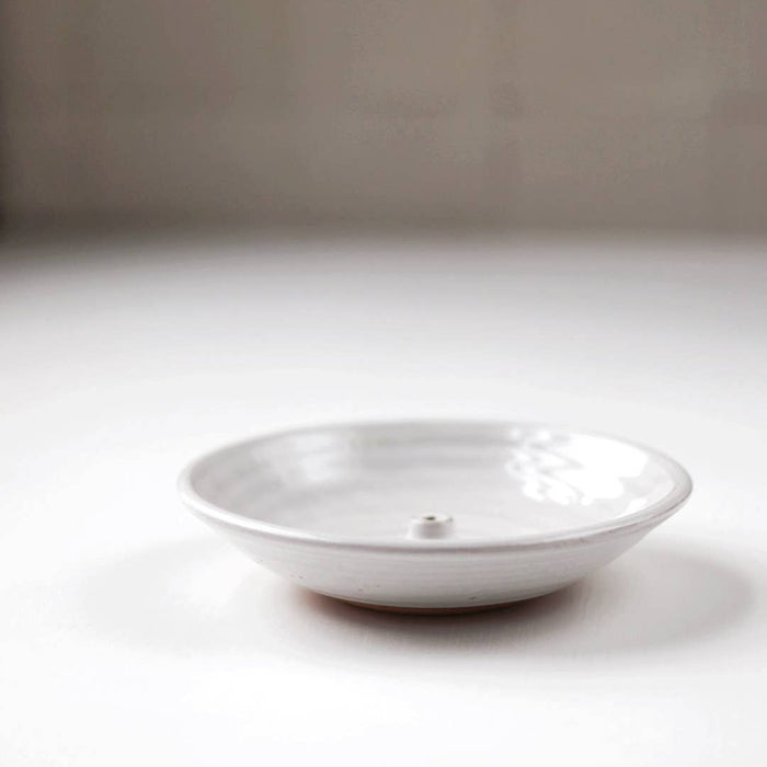 Gravesco Pottery | Incense Burner in White | Modern Handmade Pottery