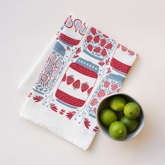 HAZELMADE | Jam Jars Tea Towel.