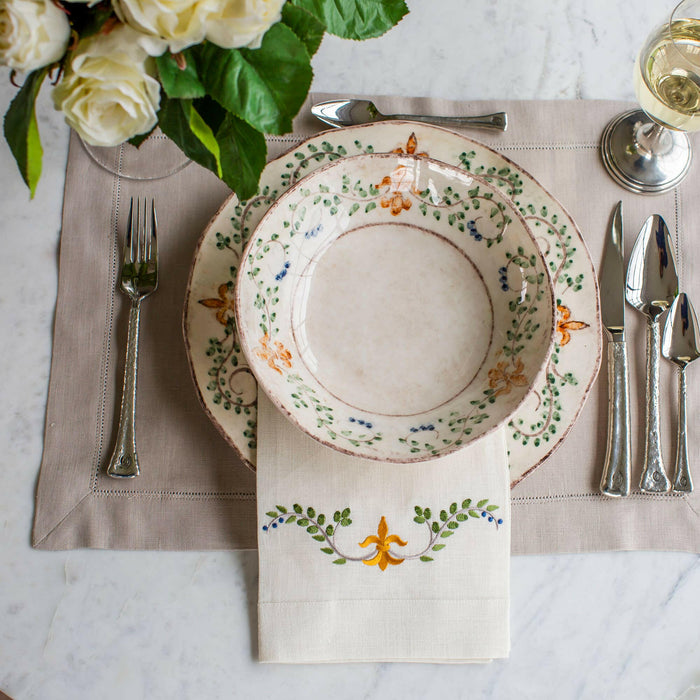 Crown Linen Designs | Hemstitch Placemat.