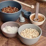 Bamboozle - 5-Piece Astrik Mixing Bowl Set: Fresh Guacamole, featuring eco-friendly bowls with a satin texture, perfect for versatile kitchen tasks and easy cleaning.