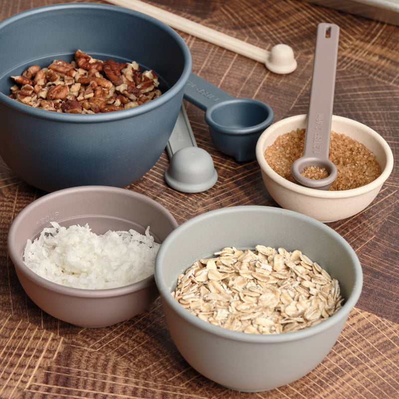 Bamboozle - 5-Piece Astrik Mixing Bowl Set: Fresh Guacamole, featuring eco-friendly bowls with a satin texture, perfect for versatile kitchen tasks and easy cleaning.