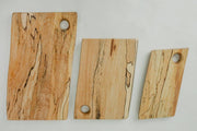 Petermans Boards and Bowls Inc. - 18" SPALTED MAPLE RECTANGULAR CUTTING BOARD.