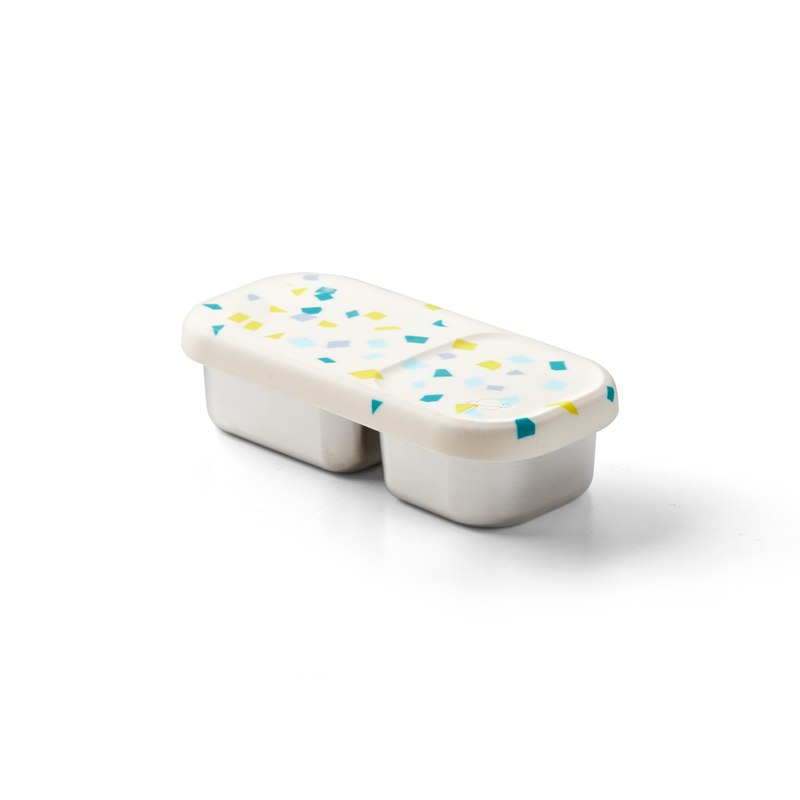 PlanetBox | Day Tripper Snack Container, White Sand Terrazzo