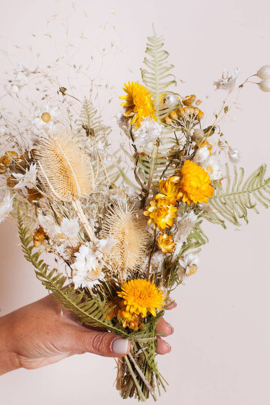 Citrine Dried Flower Bouquet - Thumbnail 5